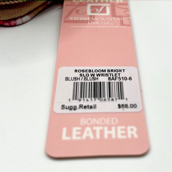 Cute Stone Mountain Leather Wallet, Beige w/Multicolored Flowers, NWT - Picture 11 of 11